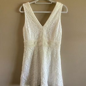 Francesca white lace dress